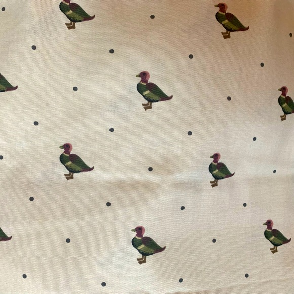 Vintage Duck cotton fabric 1 yard - Picture 1 of 3